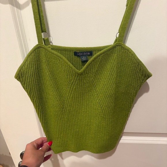 Wild Fable Olive Off-Shoulder Sweater - Picture 1 of 4
